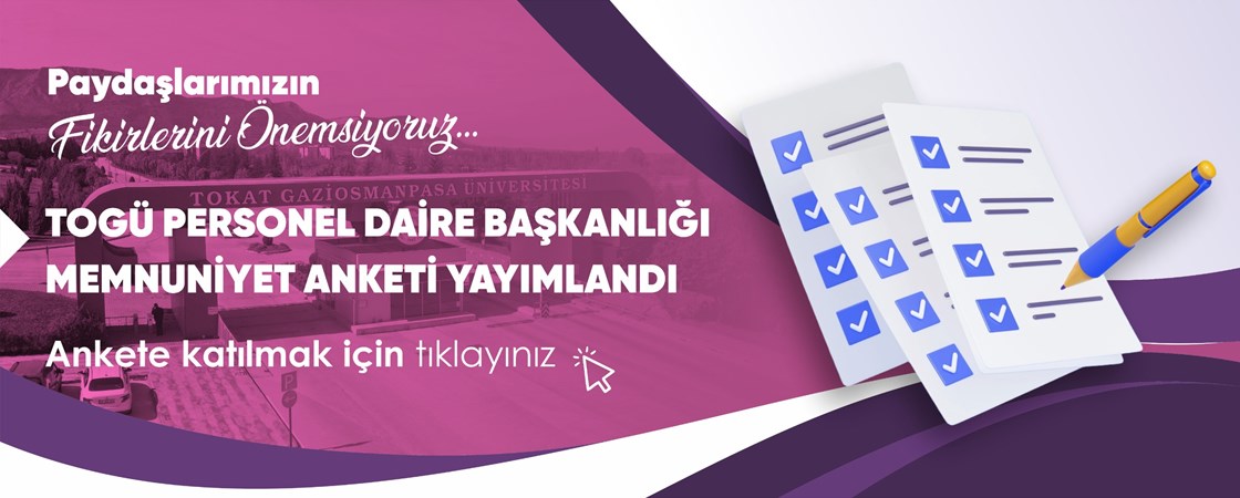 Personel Daire Başkanlığı Memnuniyet Anketi